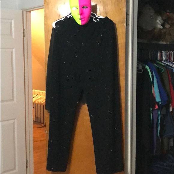 Shiny Black Dress Pants - Picture 6 of 7